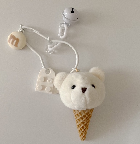 곰 인형 키링 아이스크림 베어 키링 SALE : 라라프로젝트