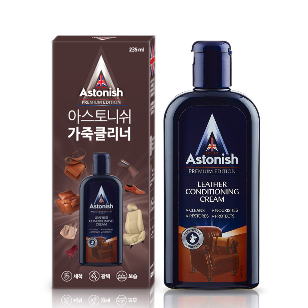 아스토니쉬 가죽광택클리너 250ml 보호제 복원제 세정제 : 지니어스컴퍼니