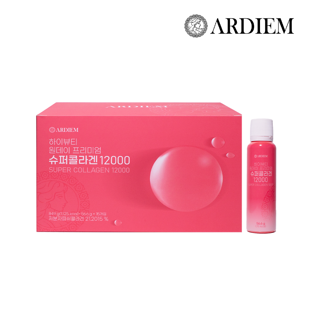 아르디엠 하이뷰티 원데이 프리미엄 슈퍼콜라겐 12000 50ml 15개입, 1개 : 아르디엠