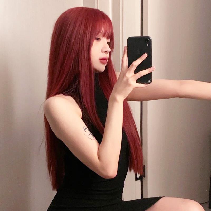 여자가발 헤어 여성 부분 M자 짧은 맞춤 정수리 추천 20대 탈모 커버 : 이번지슈퍼