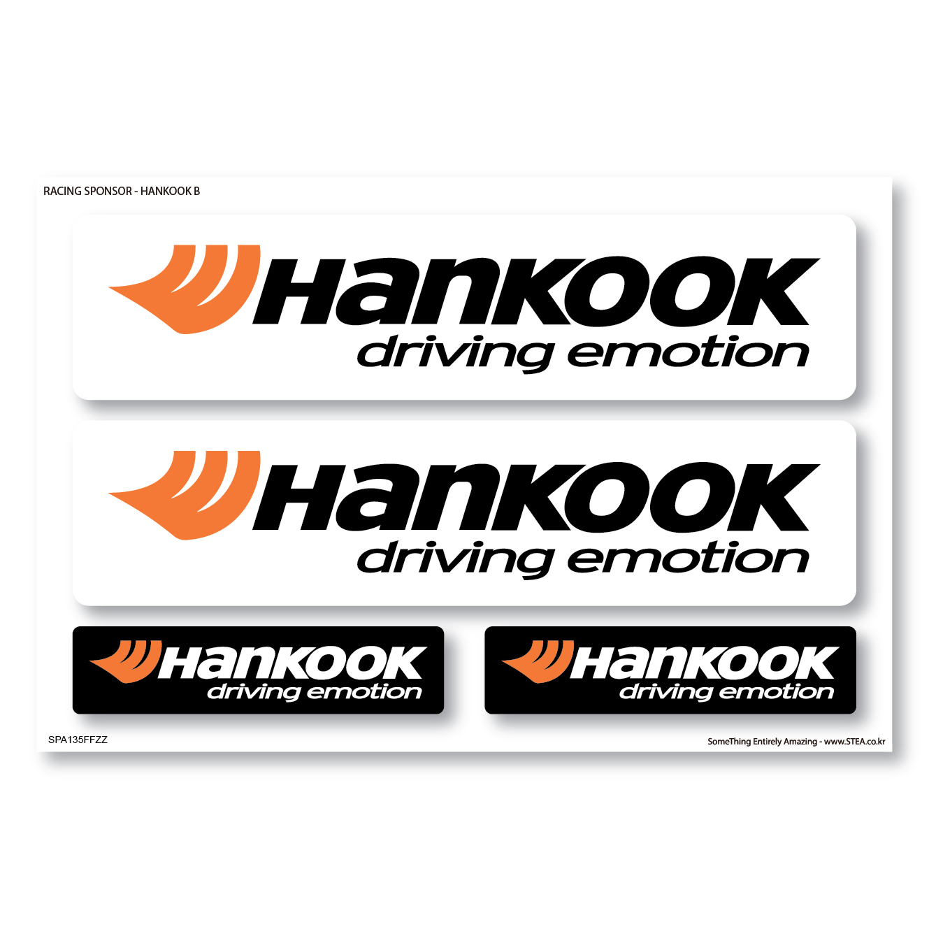 레이싱 스폰서 로고 스티커 SET 한국타이어 HANKOOK : STEA DECALSHOP