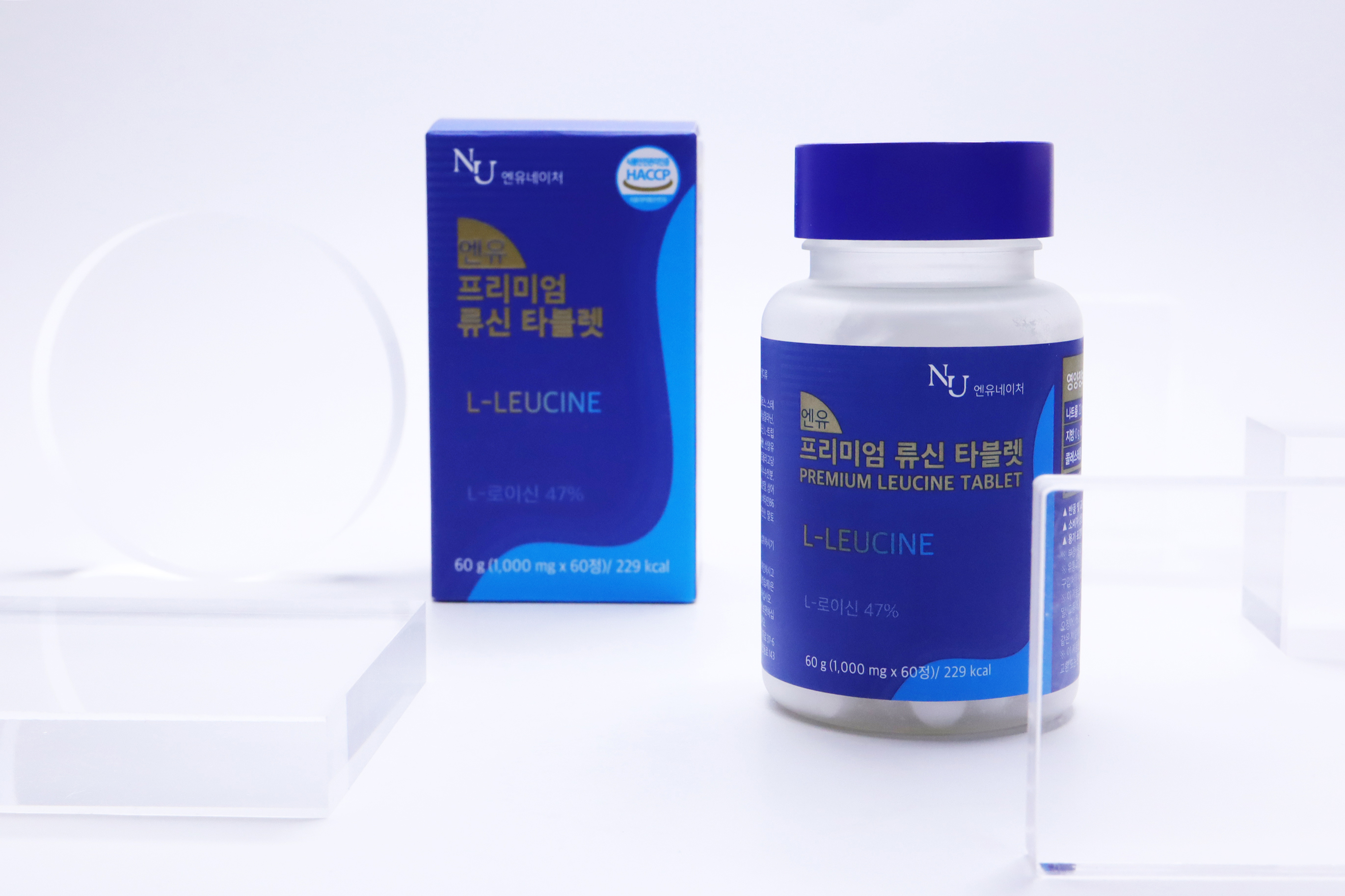 엔유네이처 근육증강 합성 유지 필수 아미노산 단백질 류신 타블렛 60정 : 엔유네이처
