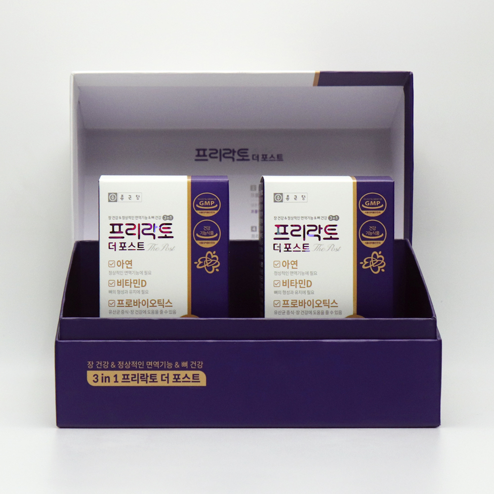 종근당 프리락토 더 포스트 장 건강 면역기능 포스트바이오틱스 유산균 30포 : 투에스샵