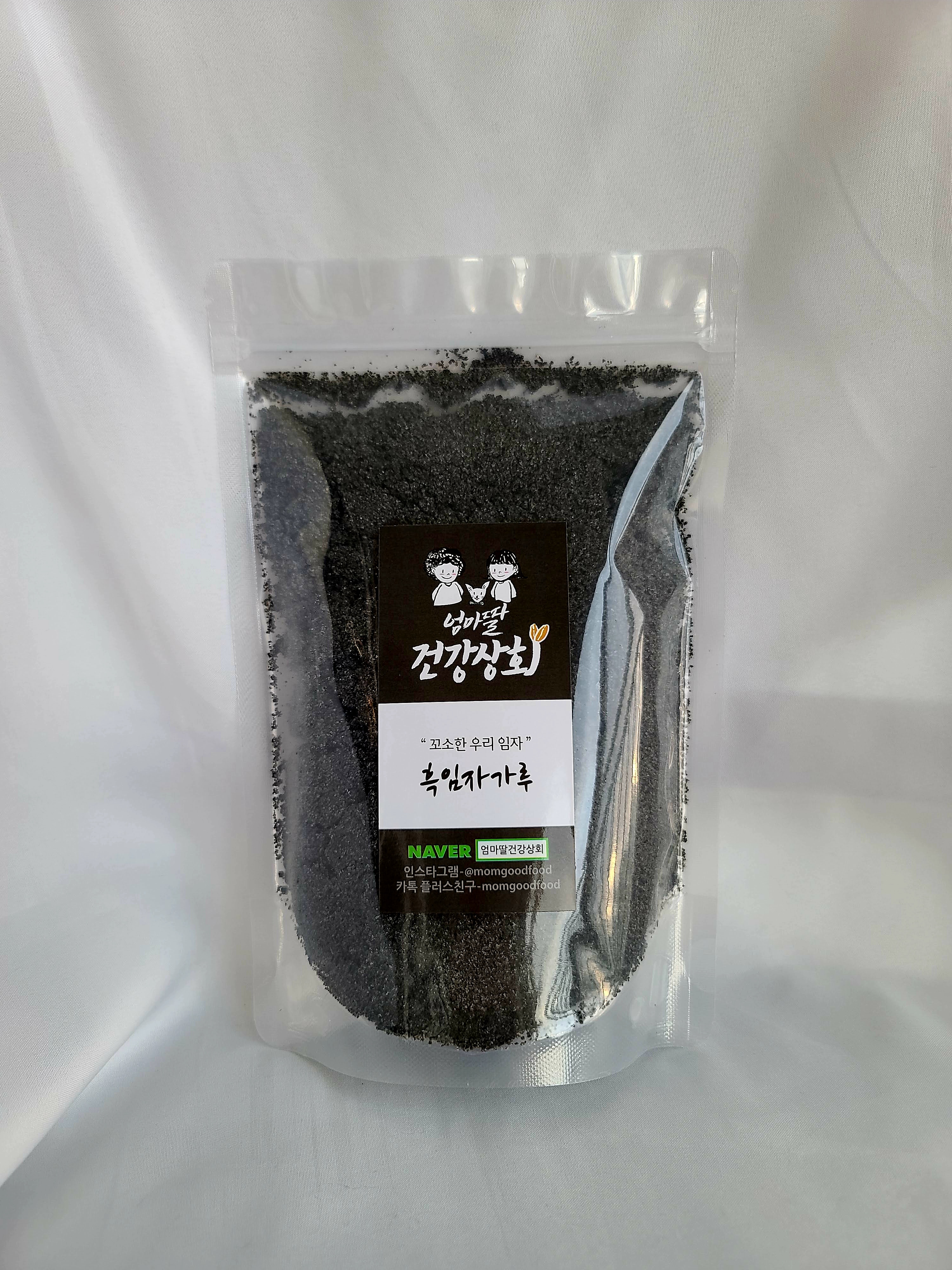 엄마딸건강상회 국산 흑임자분말 바로볶아 고소한 국산 흑임자 검은깨가루 250g : 엄마딸건강상회