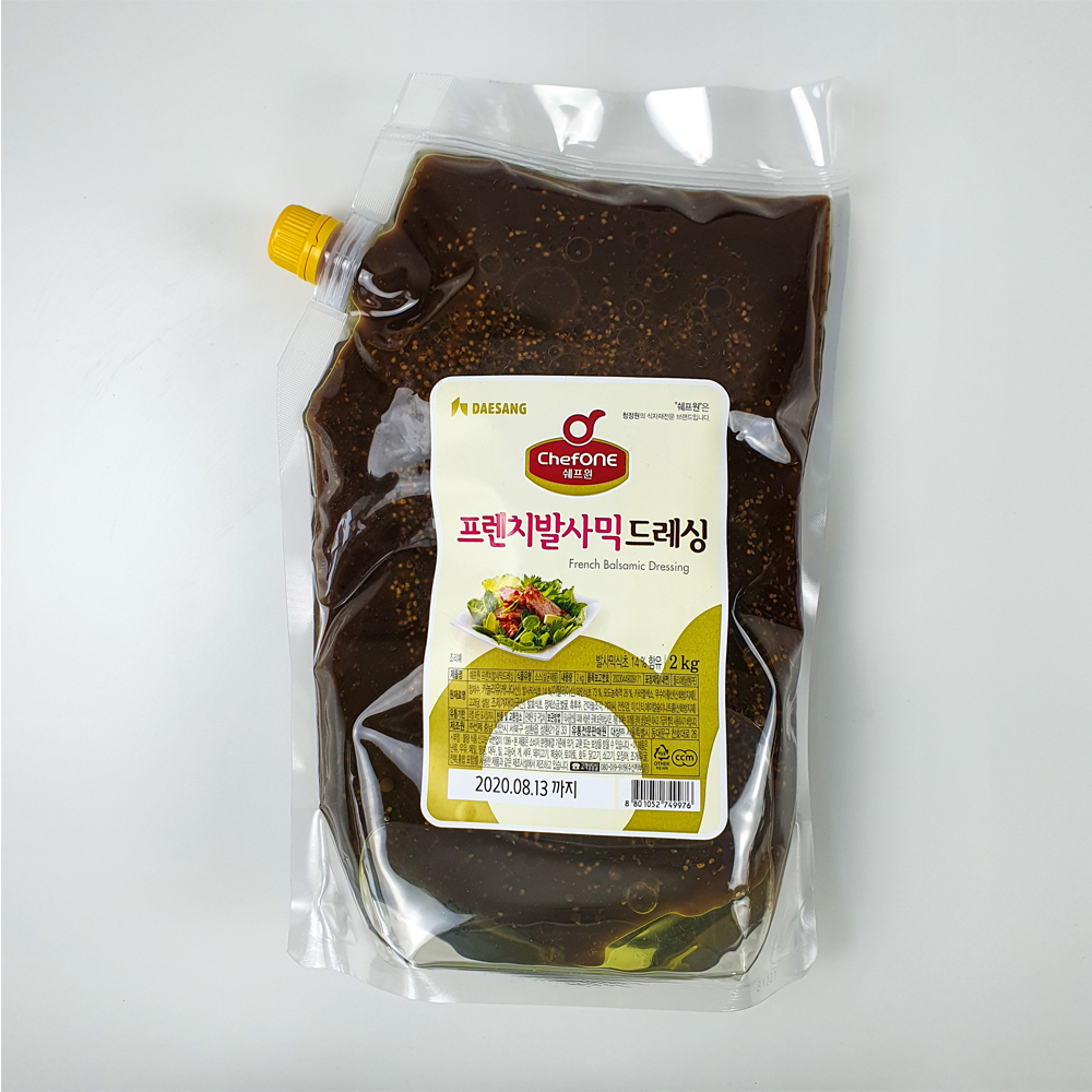 청정원 쉐프원 프렌치 발사믹 드레싱 2kg : 토끼상회