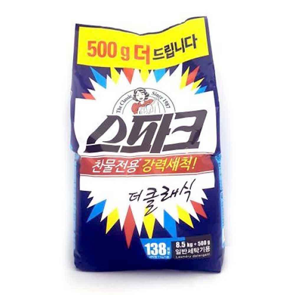 애경 스파크 대용량 세탁 세제 속옷전용 여성속옷 빨래방 운동복 8.5kg+500g : 사랑동이