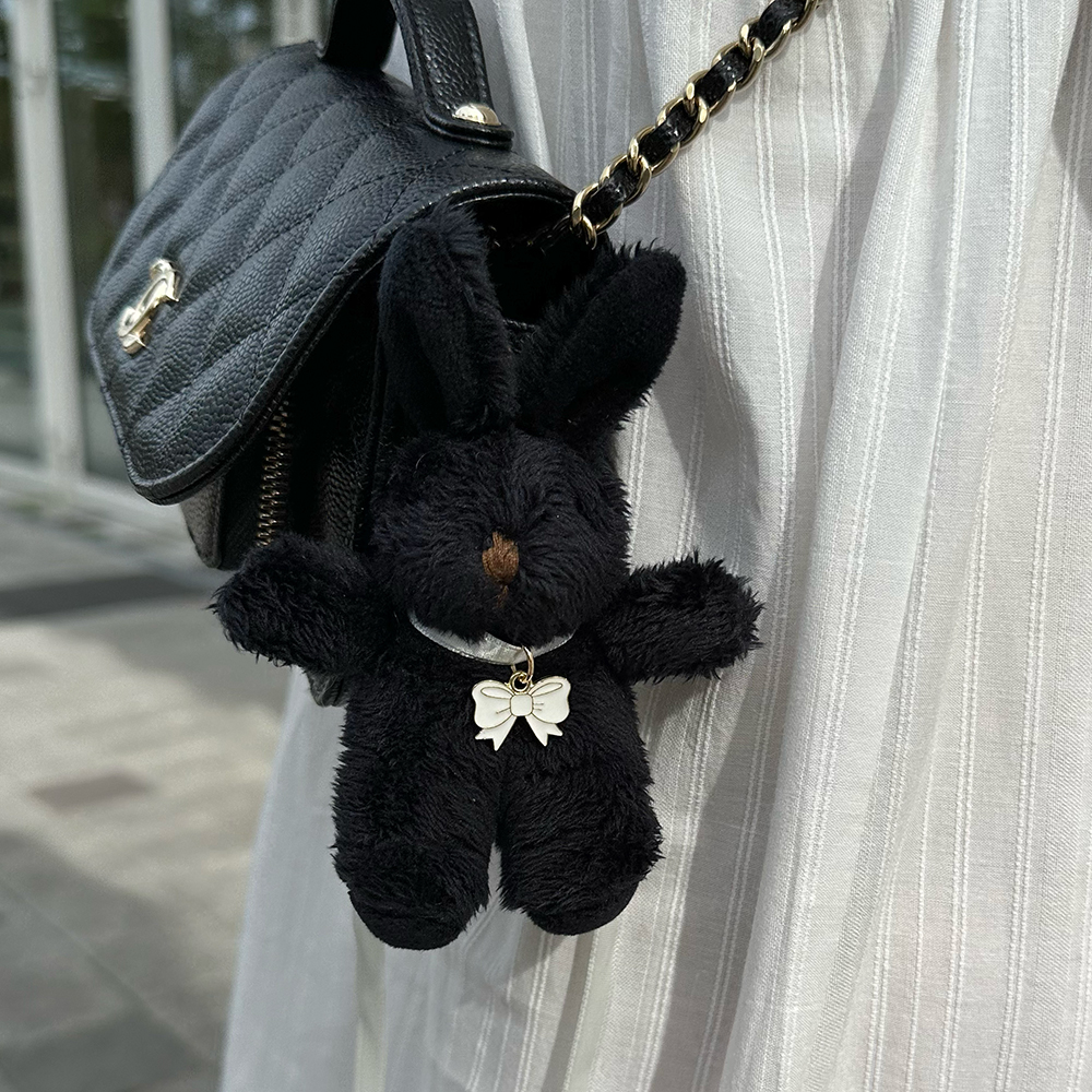 토끼 키링 가방 귀여운 인형 키링 백참 : 민스타일