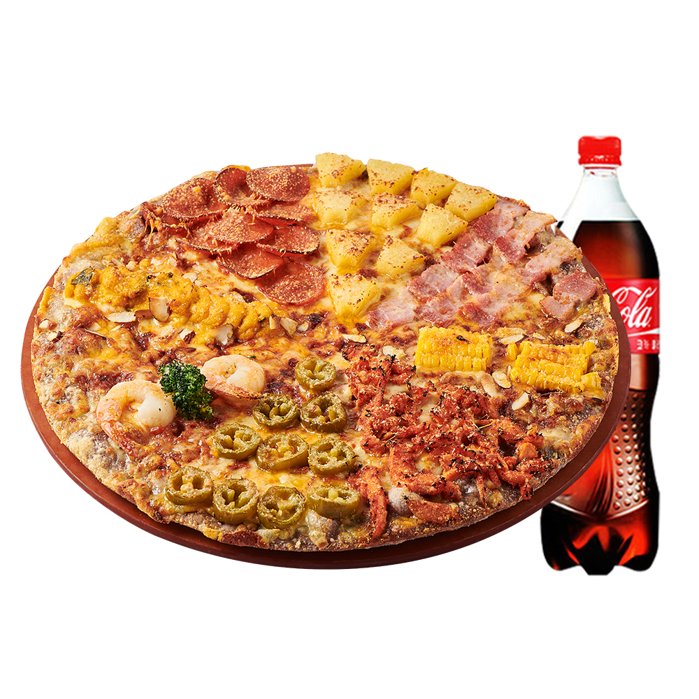 [피자알볼로] 팔자피자L+코카콜라1.25L : 애드콘ADDCON