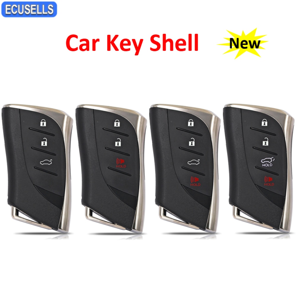 Ecusells 스마트 Prox 원격 자동차용 키 쉘 케이스 하우징 렉서스호환 ES300h ES350 ES200 ES260 LS350 LS500h 용 작은 삽입 : 보람유... 
