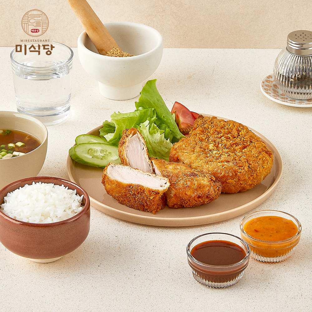 미식당 등심 돈카츠 (소스 2종 포함)/돈까스 등심돈까스 : 밀로우 - Meallow