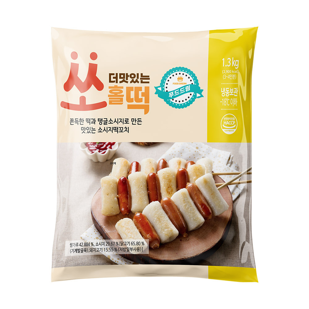 푸드드림 더맛 쏘홀떡 130gx10개 1.3kg : 냉동식품