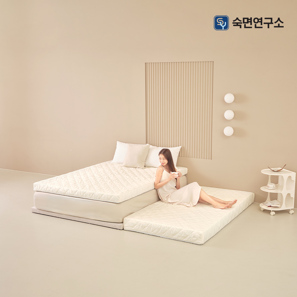 숙면연구소 베이직 탄탄한 마약매트리스 허리에좋은 원룸 바닥 단단한 수면매트 자취 침대 매트릭스 토퍼 6cm MS : 주식회사 숙면연구소