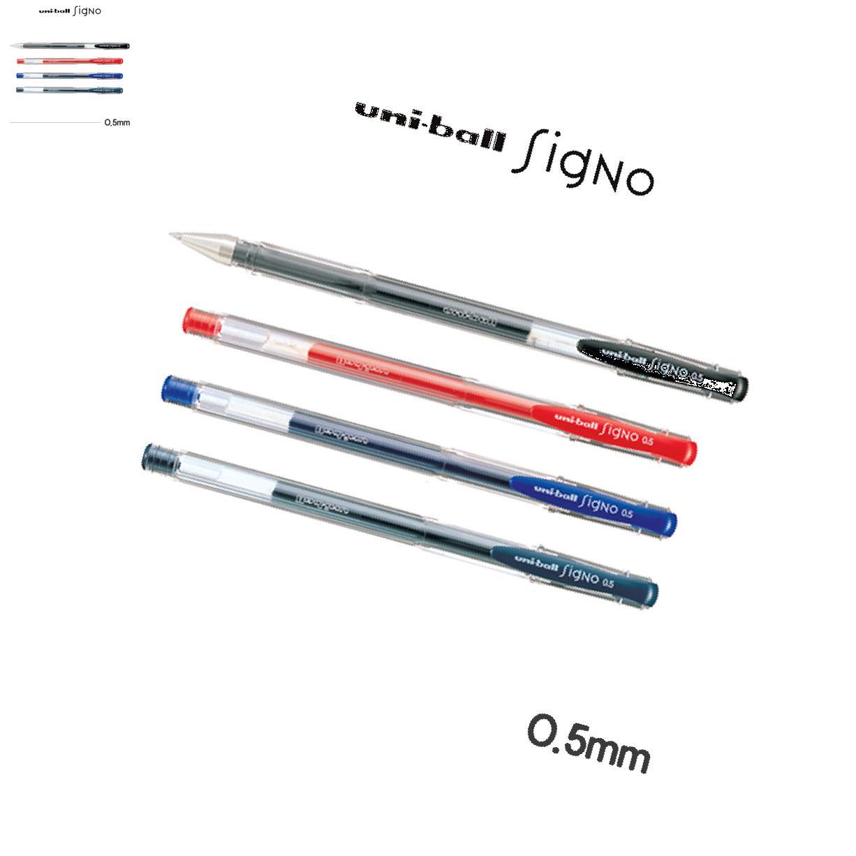 유니 스탠다드 펜 리필 시그노 필기 UM-100 유니볼 0.5mm 3 : 브릴란떼스토어