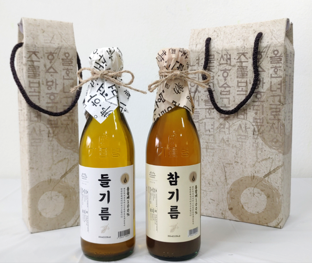 60년전통 합천식품 더고소한 참기름 350ml / 매일착유 방앗간참기름 : 합천식품 방앗간