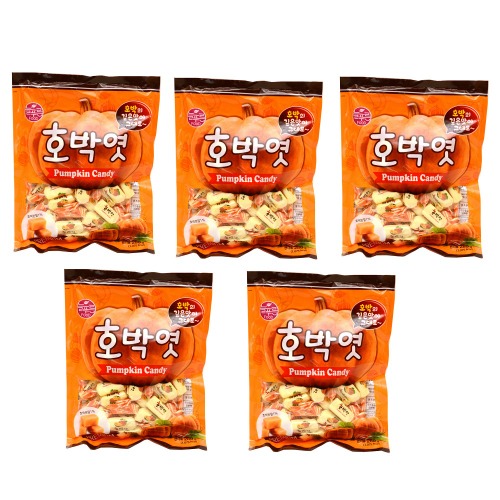 늘푸른 호박엿 280gx5개 카라멜 맛있는 간식 한국식품 : 마켓디에이알