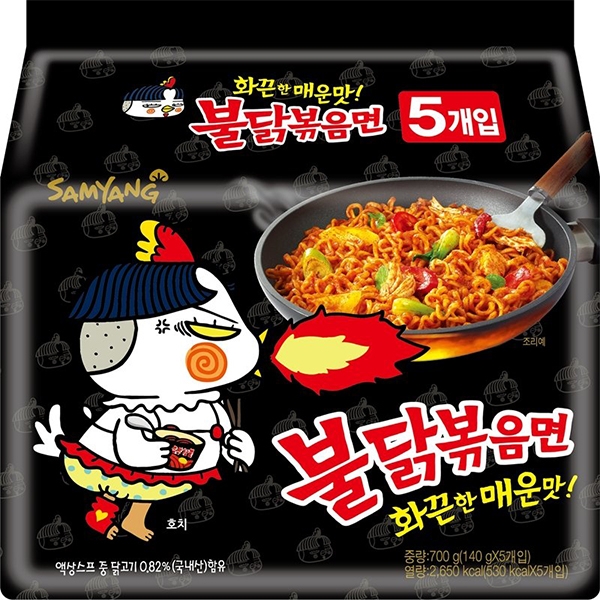삼양 불닭볶음면 140g x 5입 : 쿨룩스토어