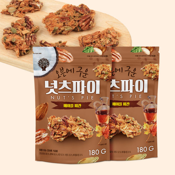오븐에 구운 메이플 넛츠파이 180g+180g : 푸드마인