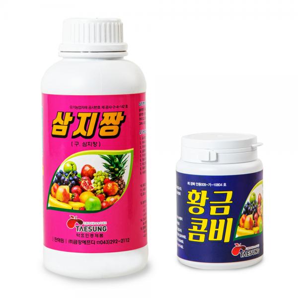 삼지짱 황금콤비 고추탄저병약 오이노균병 예방 병충해 흰가루병약 사과 : 우암몰