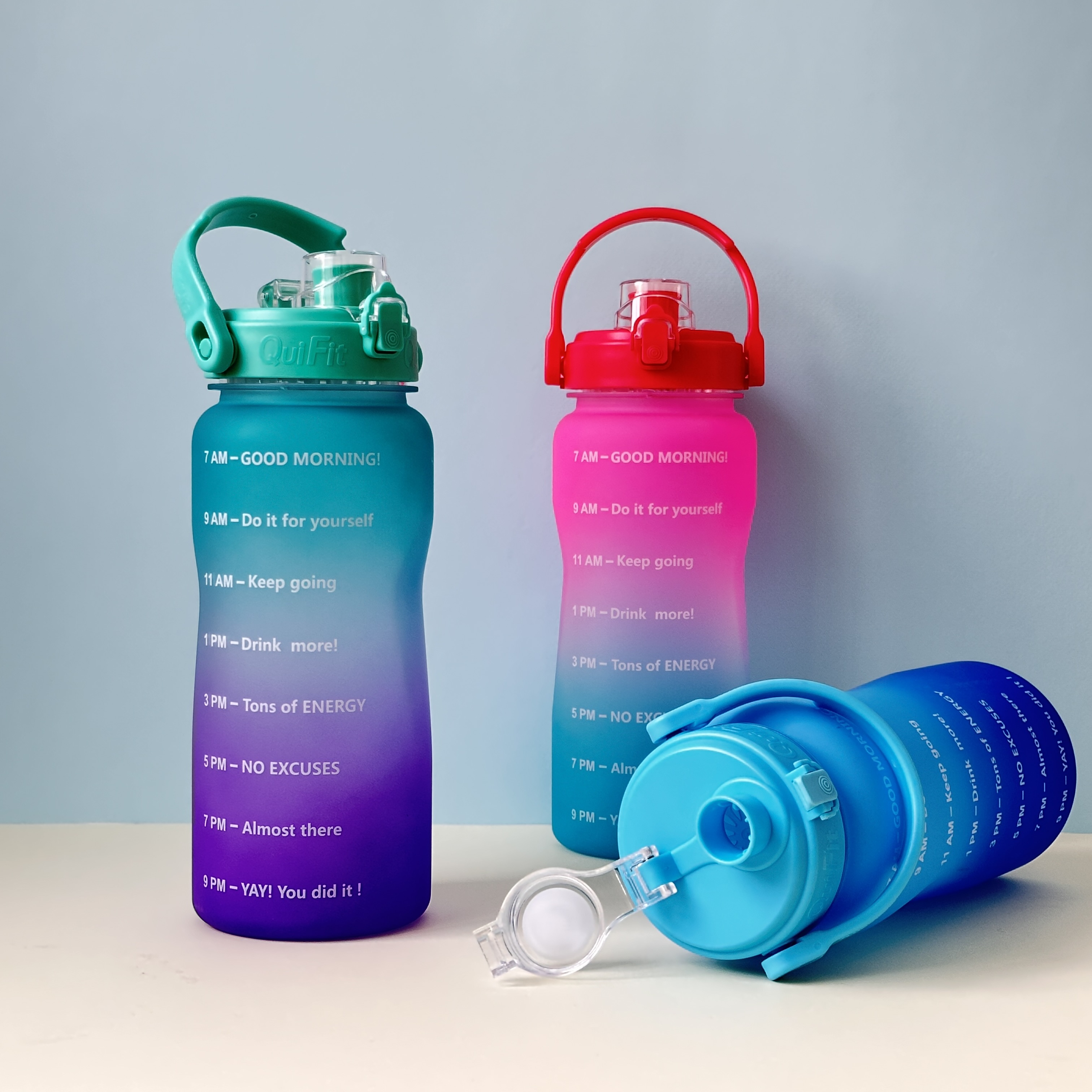 홈니크 BPA프리 트라이탄물병 2000ml 스포츠 헬스 원터치 보틀 대형 물통 : 홈니크