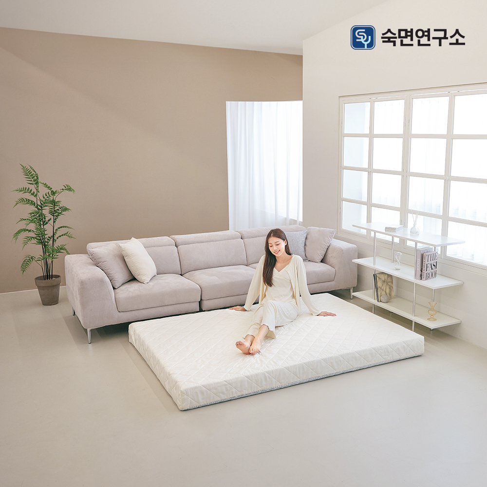 숙면연구소 베이직 마약매트리스 바닥용 15cm 원룸 바닥 단단한 수면매트 자취 침대 매트릭스 토퍼 MS : 주식회사 숙면연구소