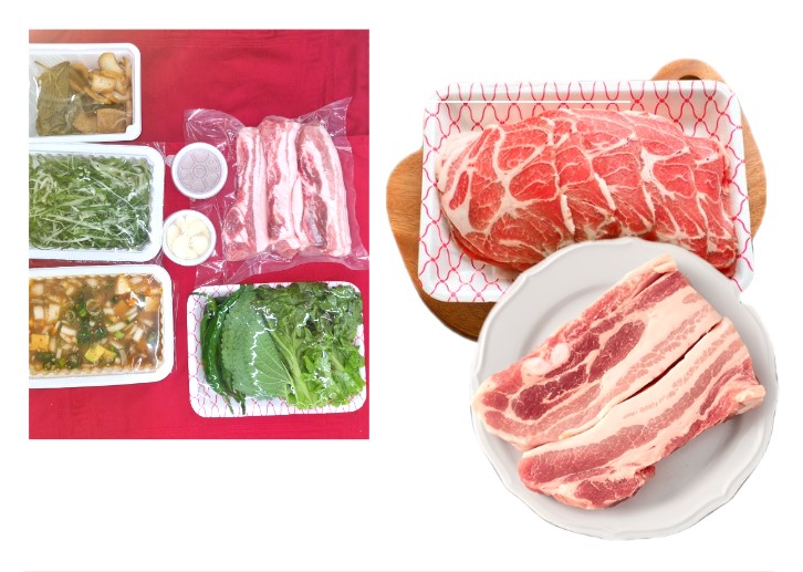 [소후리갈비] 캠핑 세트 고기 한돈 세트 600g 경주 여행 글램핑 고기 맛집 : 소후리 갈비 정육점