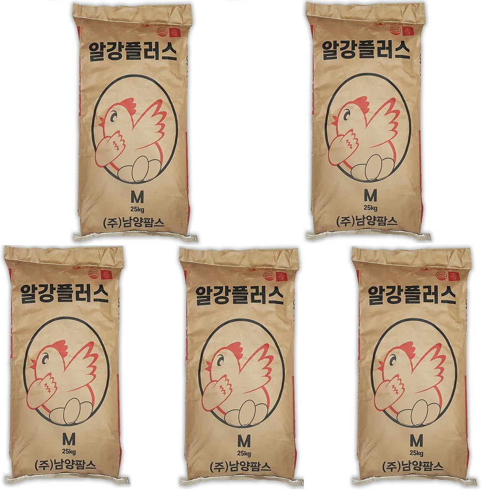 알곡이 많은 닭사료 산란골드25kgx5개 닭모이 닭먹이 : 남양팜스
