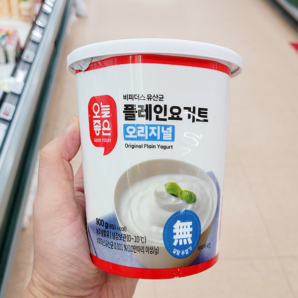오늘좋은 비피더스 유산균 플레인 요거트 오리지널 900g x 2개 : 내일 배송