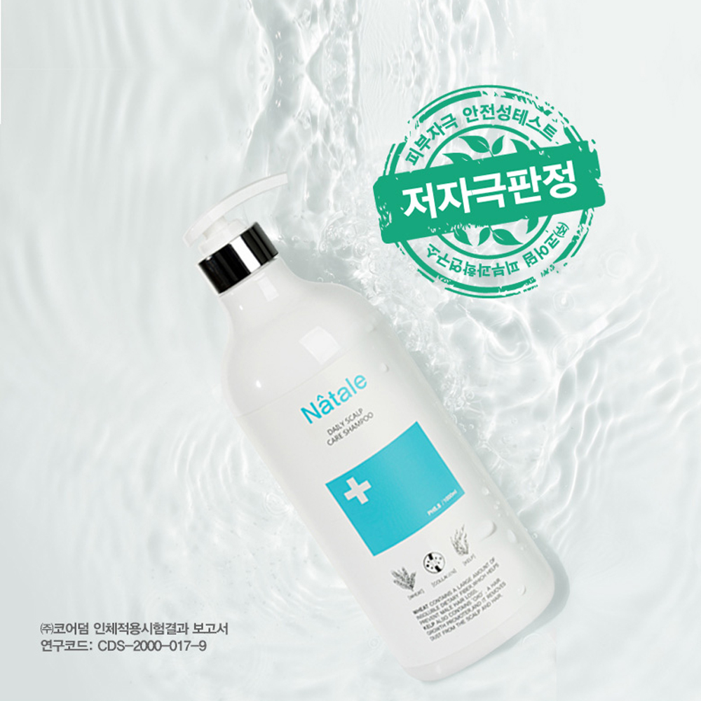 나딸 데일리 두피케어 샴푸 1000ml 키즈 어린이 온가족 모근 강화 모발 건강 샴푸 : 나딸