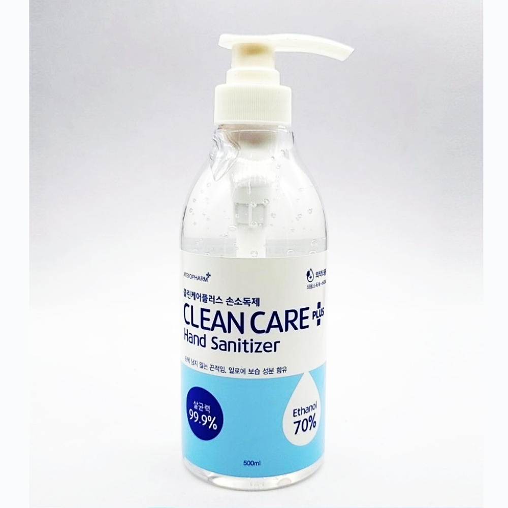 클린케어 플러스 손소독제 500ml 겔타입 살균99.9% : 도담 상회