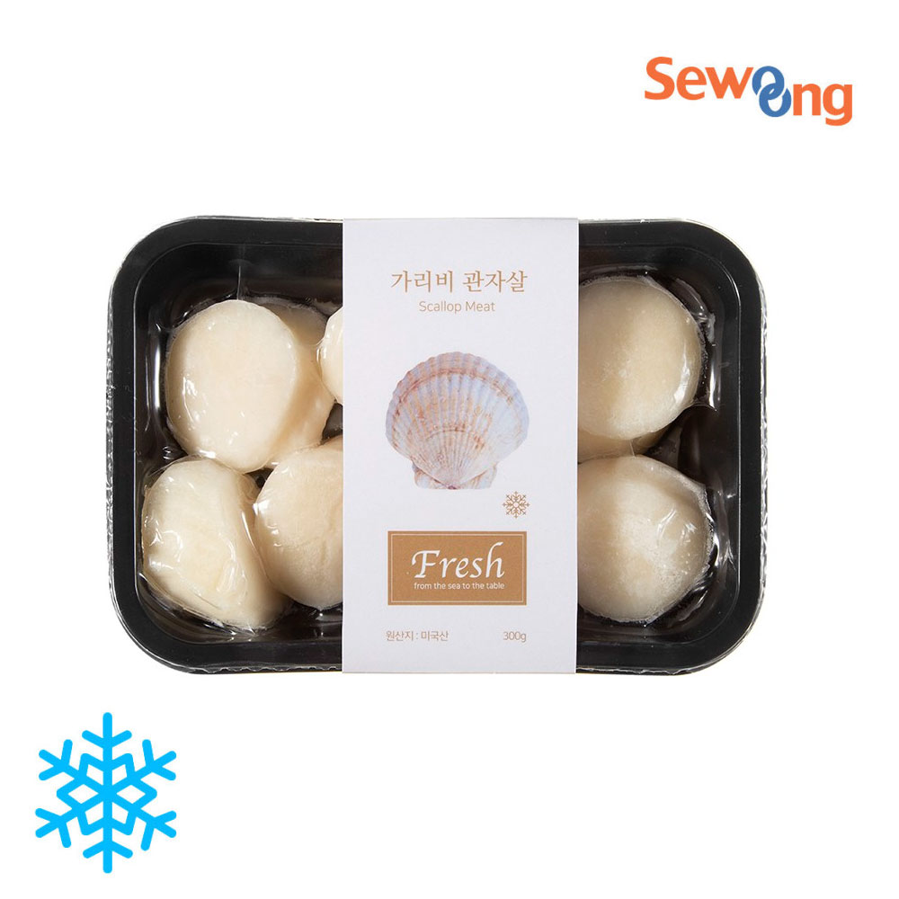 세웅 자연산 가리비 관자살 (냉동), 300g, 1개 : 세웅수산