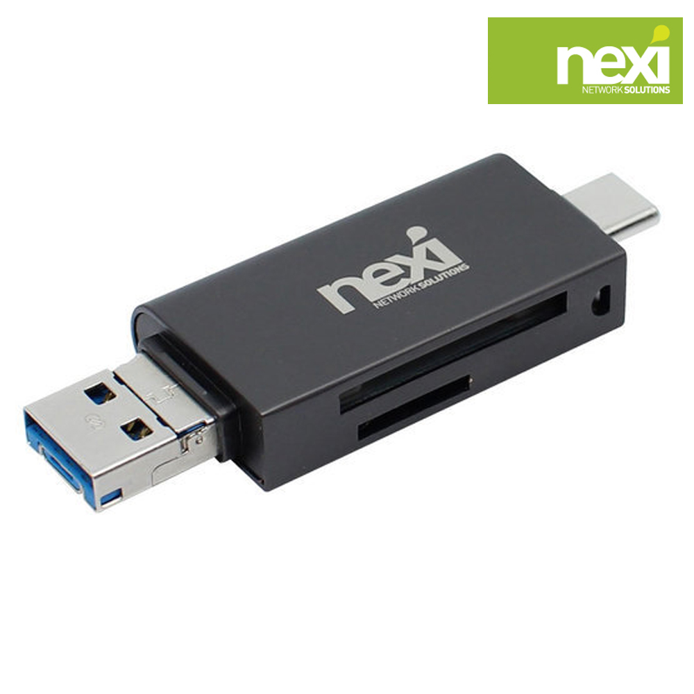 넥시 마이크로 SD 카드 USB 3.0 멀티 OTG 카드리더기 3IN1 NX887 : 씨에스플레이