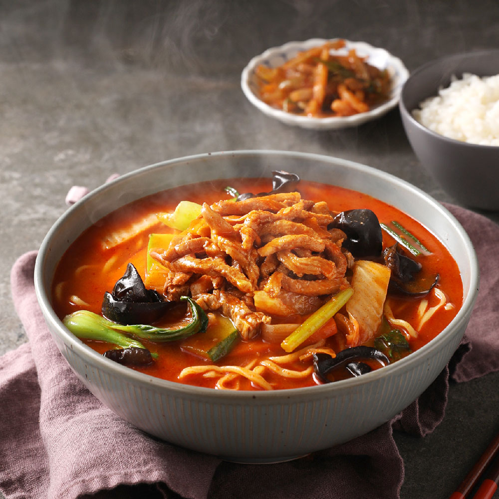 직화 고기짬뽕 1260g 2인분 해물 짬뽕 밀키트 : 고수의집밥