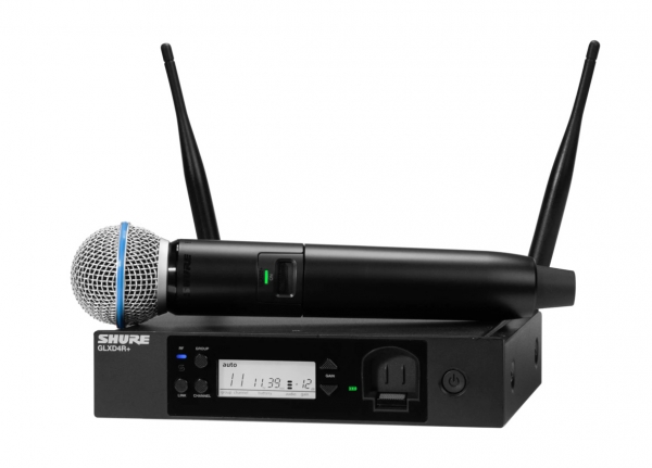 [SHURE / 슈어] GLXD24R+/B58 / 무선 핸드마이크 / 2.4GHz / 5.8GHz / 가변타입 / 다이나믹/ 무선 1채널(세트) : 한국음향영상기획