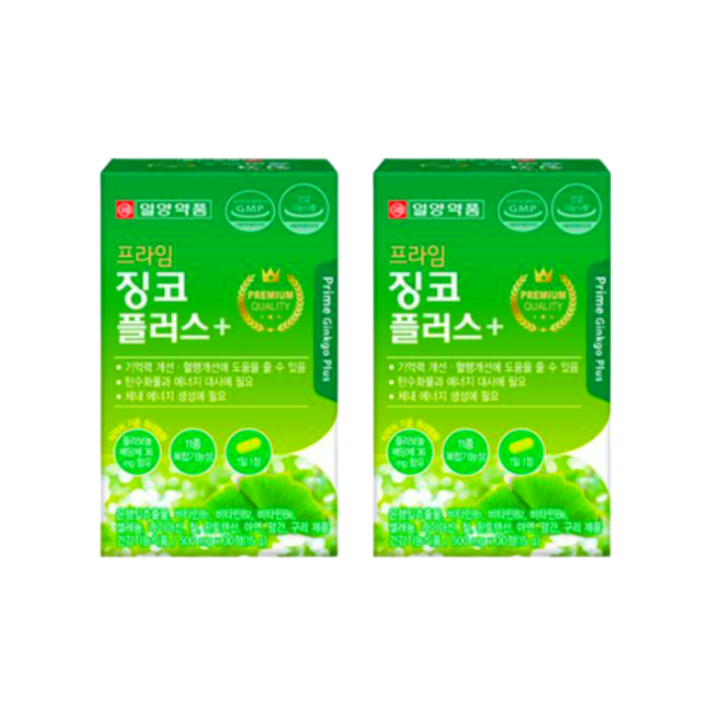 일양약품 프라임 징코 플러스 30정 2박스 2개월 : RED BAND