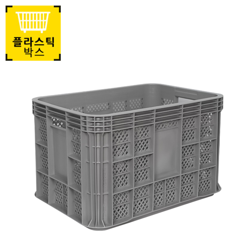 과일상자(녹색) 플라스틱 박스 콘티 사각 바구니 농산물 고구마 상자 : 플라스틱박스