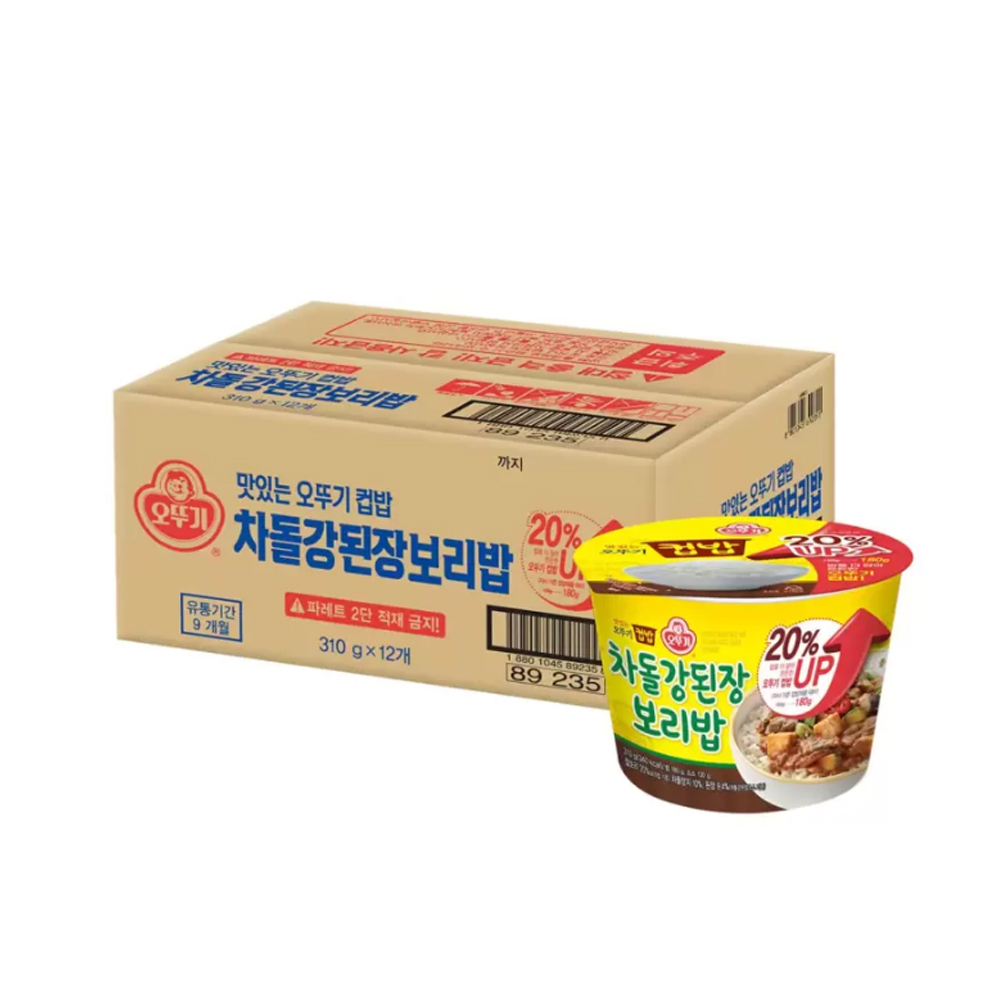 오뚜기 차돌강된장 보리밥 310g x 12 오뚜기밥 컵밥 : 코스트코구매대행 몽땅365