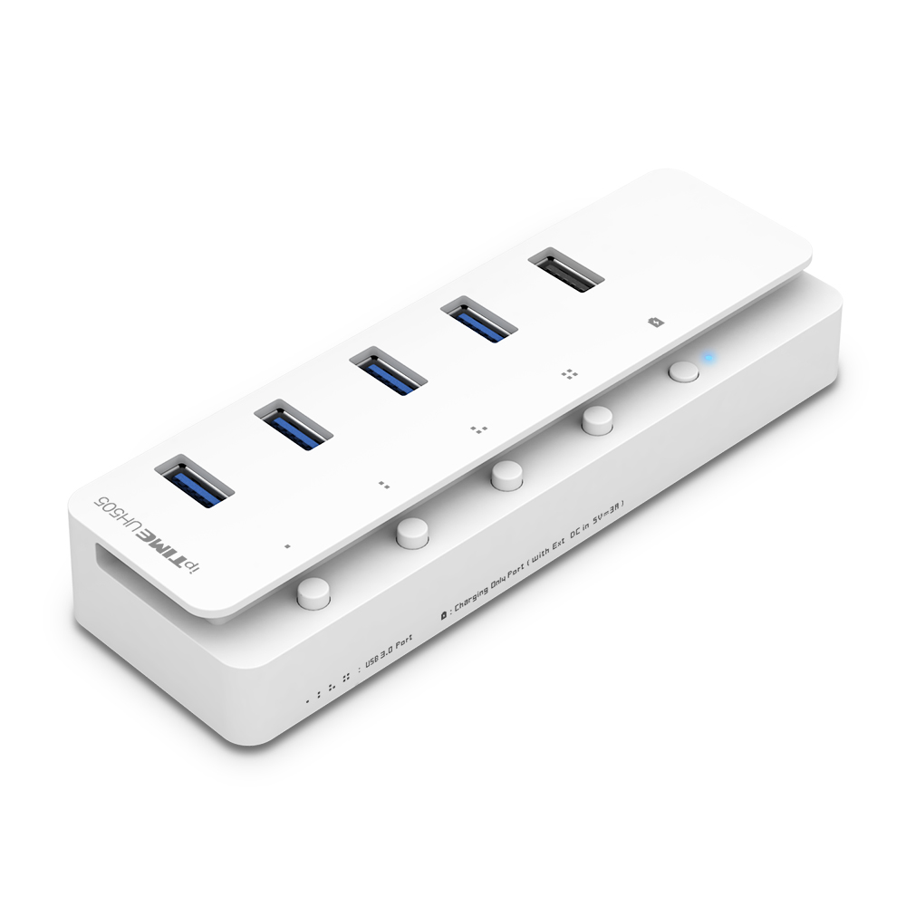 ipTIME UH505 USB3.0 4포트 확장 충전 1포트 유전원 허브 UH305후속 : 프리줌