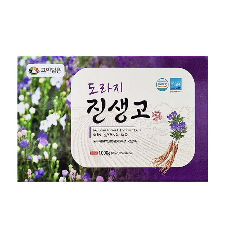 대한홍삼진흥공사 - 고이담은 도라지 진생고 500g x 2병 : 보아비다
