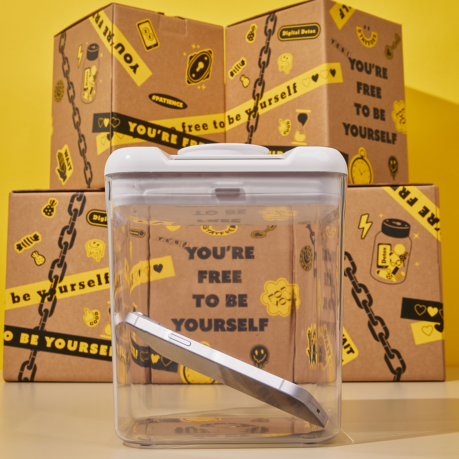 스테이프리 핸드폰 금욕상자 스마트폰 중독 잠금장치 : stayfree