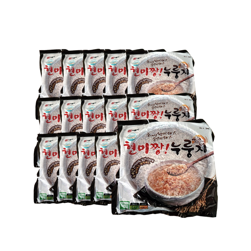 현미짱 누룽지 150g ×15봉 (약45인분) : 프리픽마켓