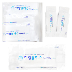유한라이프 업소용물티슈 하랑 업소용 물티슈 80g 리필형 개별포장 400매 : 월드원