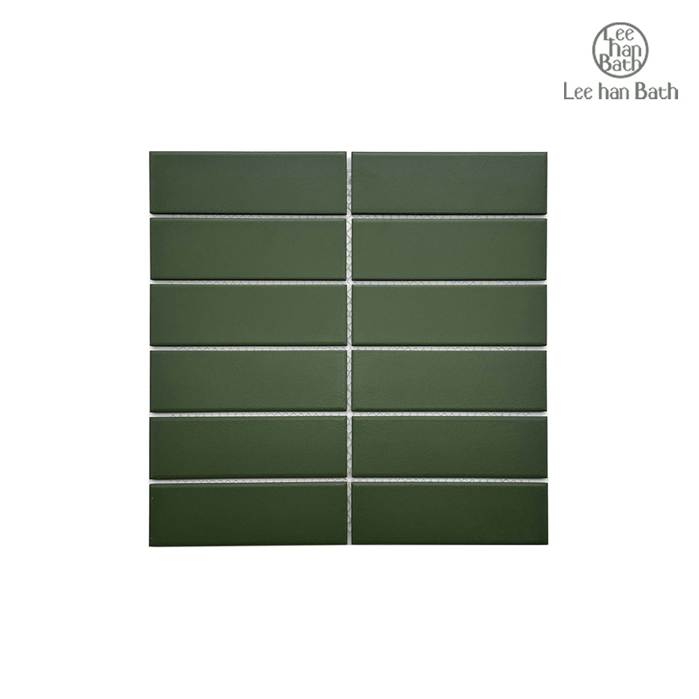45x145mm 잔디 컬러 모자이크 타일 : 이한바스