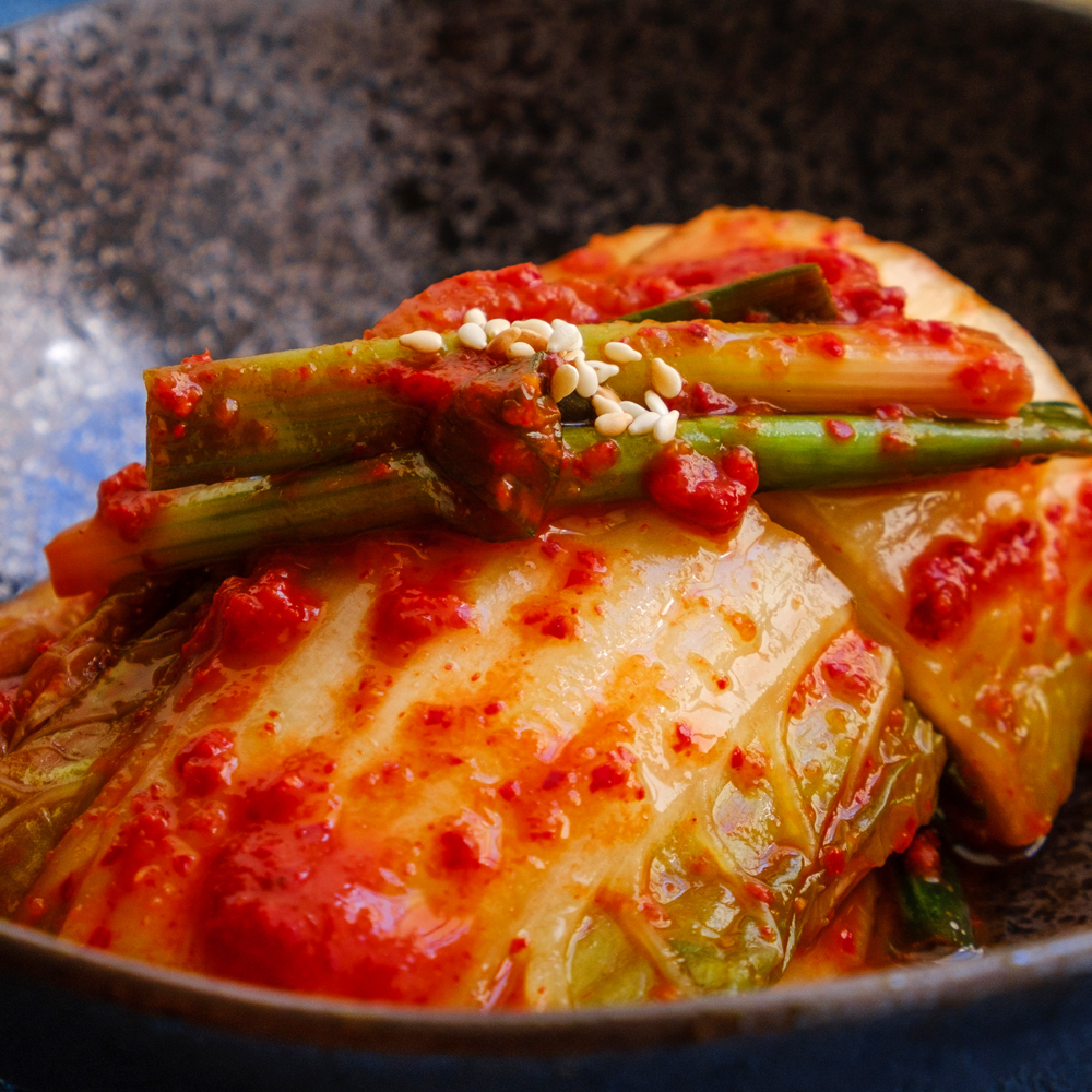 명동 칼국수집 겉절이 마늘 김치 1kg : 명동칼국수김치