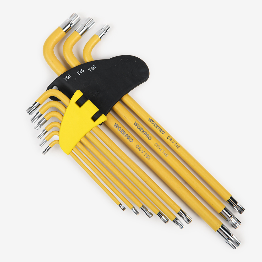 (주)제일테크 WORKPRO 파우더 코팅 9pcs 롱 별 렌치 세트 WP222008 : 주식회사제일테크