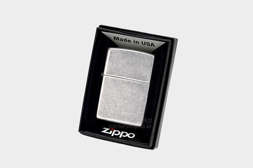 지포라이터샵 Zippo Antique Silver 121FB 엔틱실버 : 라이터샵