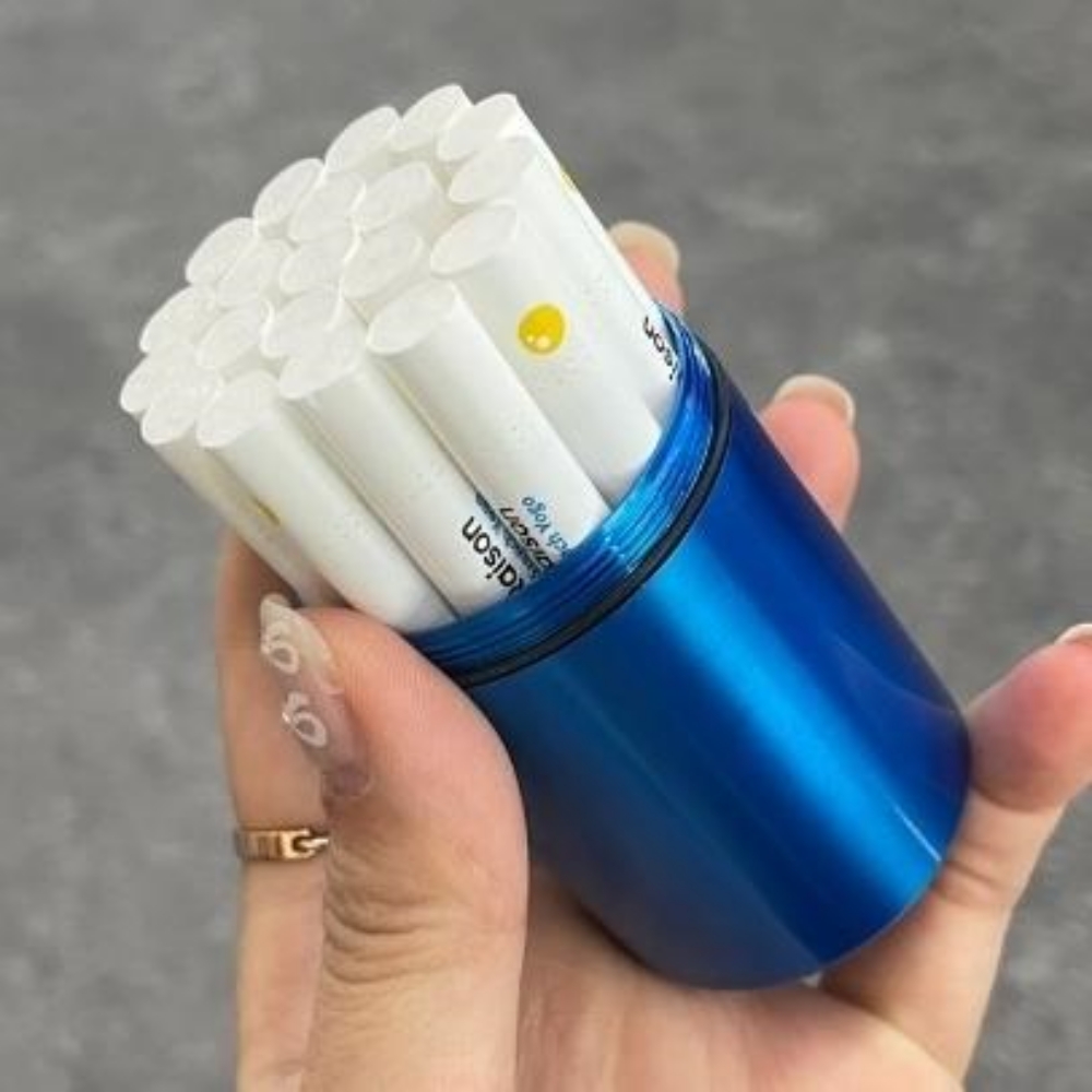 편의점 담배 케이스 메탈 담배갑 라이터 파우치 원형 : 뉴치즈샵