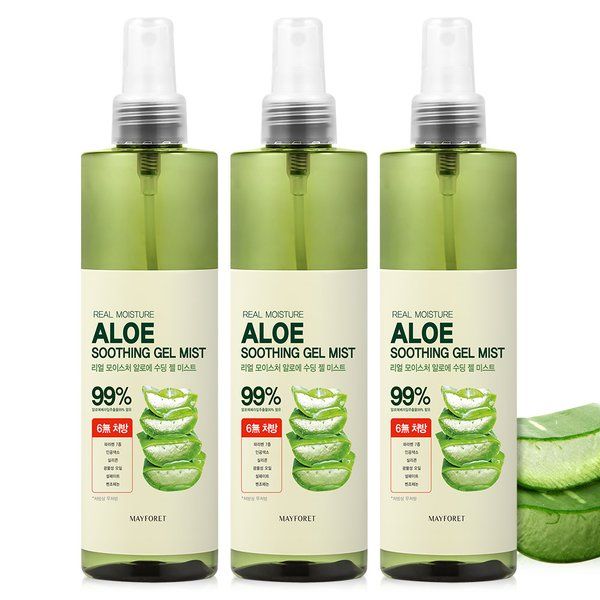 메이포레 진정 추천템 메이포레 메이포레 알로에 수딩젤 대용량 미스트 250ml 1+1+1 총 3개 : 플리제이
