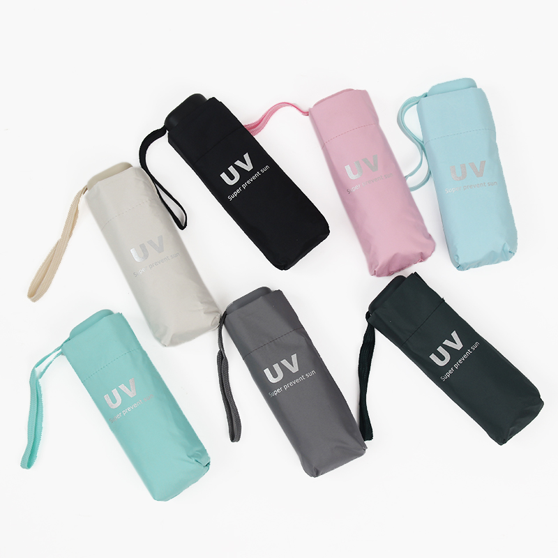 UV 양산 남녀공용 자외선 차단 초경량 미니 암막 5단 양막 우양산 : 코네스1