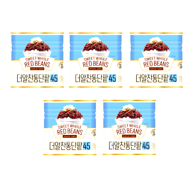 화과방 더알찬 통단팥 팥빙수팥 빙수팥 3kg 5캔 : 건강한친구네