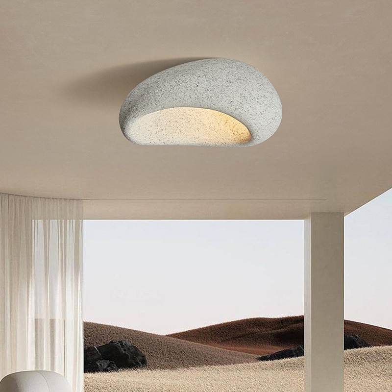 북유럽 HDPS LED 천장 조명 Wabi Sabi 페인트 샹들리에 거실 홈 아트 데코 실내 루미나리아 E27 : 이티몬